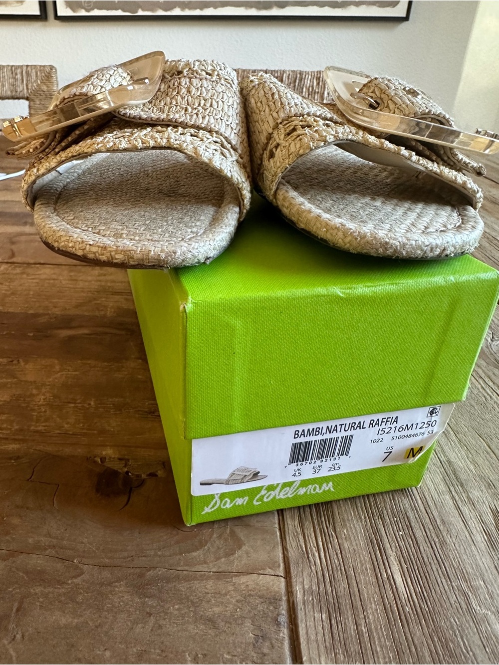 Sam Edelman Bambi In Natural Raffia - Picture 4 of 6